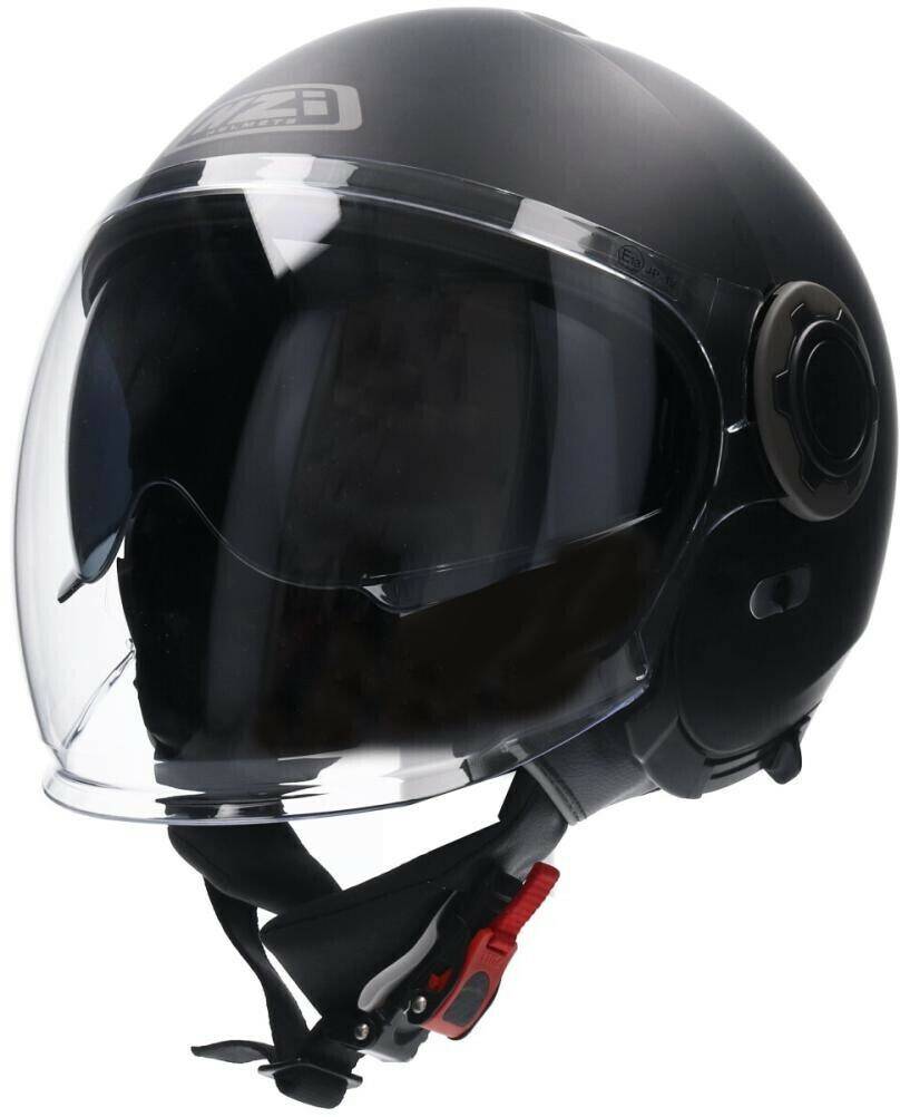 NZI Ringway Duo Open Face Helmet Matt Black Motorradhelme