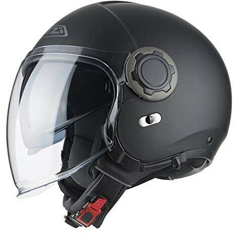 NZI Ringway Duo Open Face Helmet Matt Black Motorradhelme