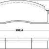 ABS All Brake Systems Bremsbelagsatz Scheibenbremse vorne rechts links für Ford Fiesta (36113) Auto-Bremsanlagen